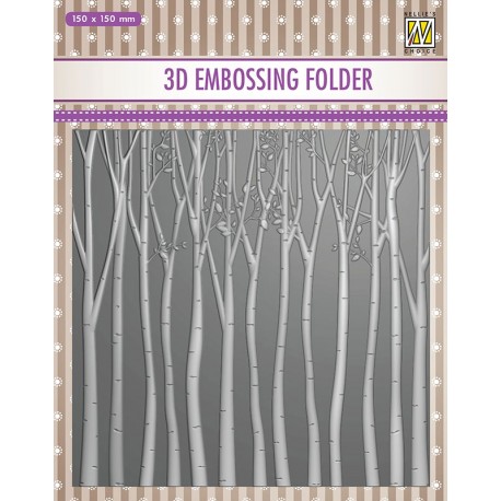 Nellies embossing mapa 3D 150 x150mm Vrtnice v kotu