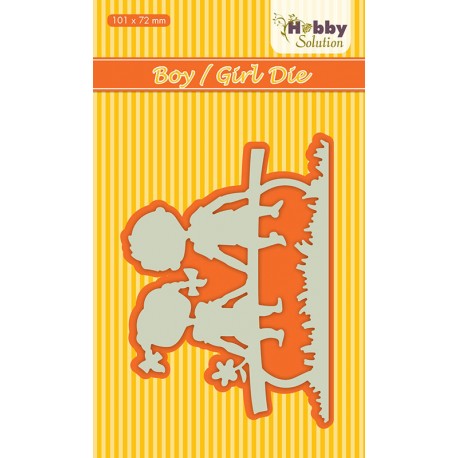 Nellies nož 101 x 72mm, Deklica in deček