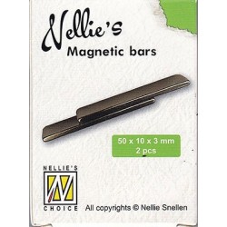 Magnetni ploščici 50 x 10 x 3mm, 2 kosa