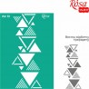 Samolepilna šablona A4 N10, Trikotniki