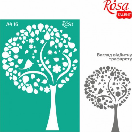 Samolepilna šablona A4 N16, Drevo 1