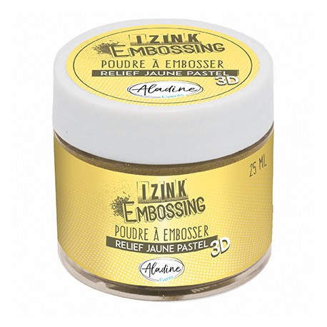 Aladin Embossing prah 25ml, Pastelno rumena