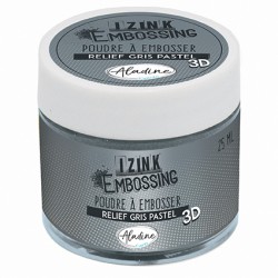 Aladin Embossing prah 25ml, Pastelno siva