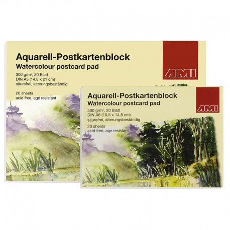 Blok za akvarel kartice 300g. A6 in A5