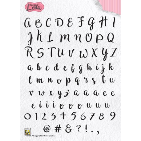 Nellies štampiljka Abeceda Lena