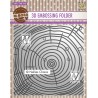 Nellies embossing mapa 3D 150x150mm, Deblo letnice