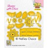 Nellies nož SD193 Gradimo šopek iz rož 70 x 58mm