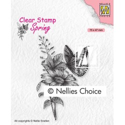 Nellies štampiljka Metulj 75 x 47