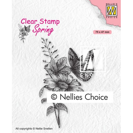 Nellies štampiljka Metulj 75 x 47