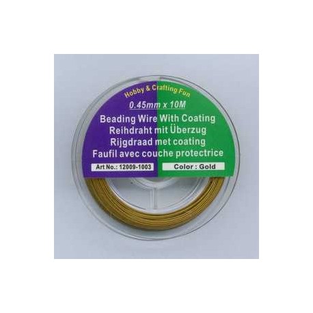 Najlonska žica 0,45mm x 10m, zlate b.