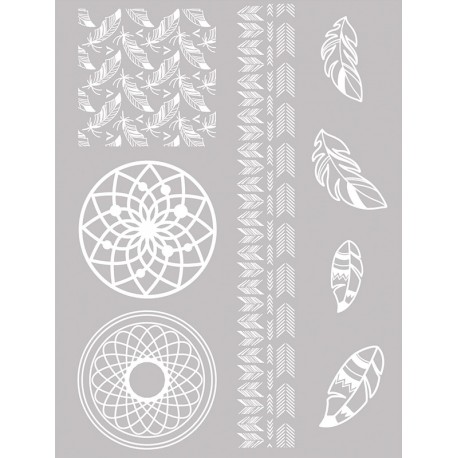 Šablona-sito za sitotisk Silkscreen 114x1153mm Tropski v.