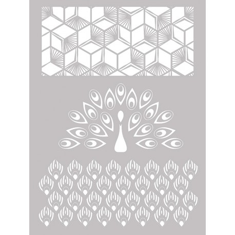 Šablona-sito za sitotisk Silkscreen 114x153mm Pavja peresa