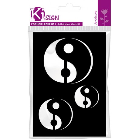 Samolepilna fleksebilna šablona 7 x 10cm Ying Yang