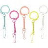 Obesek za ključe + karabin 10 kosov Barvni