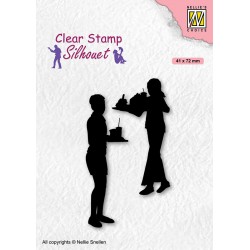 Nellies štampiljka Snack time 41 x 72mm