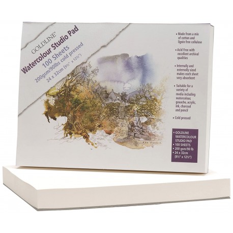 Goldline Studio akvarel blok 24x32cm 200g. 100 listov