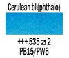  Rembrandt akvarelna barva 535 Cerulean blue (phthalo)