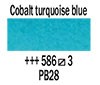  Rembrandt akvarelna barva 586 Cobalt turquoise blue