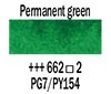  Rembrandt akvarelna barva 662 Permanent green
