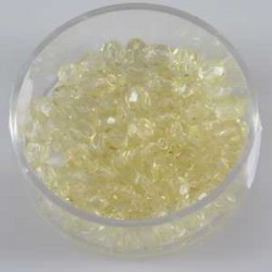 Brušene steklene perle 4mm, rumene, 100kos