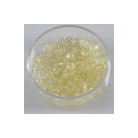 Brušene steklene perle 4mm, rumene, 100kos