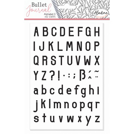 Aladine štampiljke Bullet Črke 1, 15 in 20mm