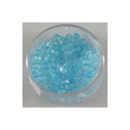 Brušene steklene perle 4mm, aqua modre, 100kos