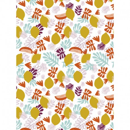 Decopatch papir 30 x 40cm Listi, limone 860
