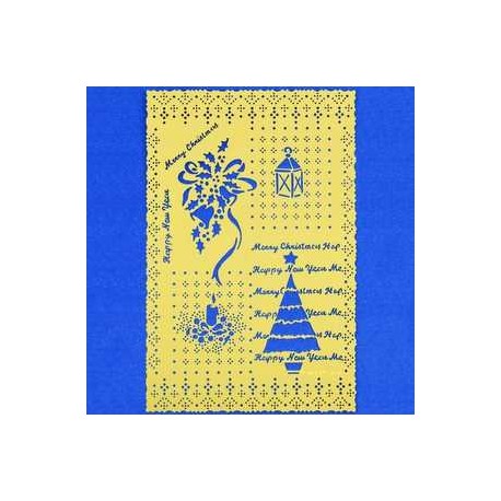 Pricking šablona Božična 85 x 145 x 0,3mm