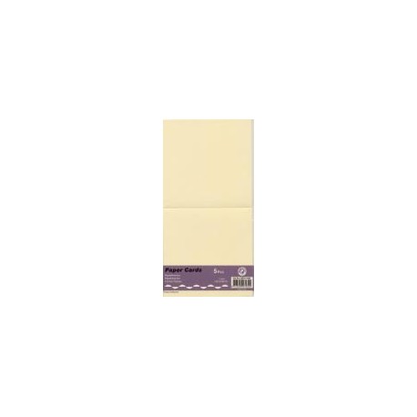 Voščilnica kvadratna 125 x 125mm, Bež, 5 kosov
