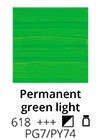  Art Creation akril 200ml 618 Permanent green light