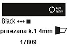  Triton akrilni marker 1.4mm, 09 Črna (art. K17809)