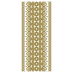 Nalepka Zlata 10 x 23cm Bordure Vzoreci čipk