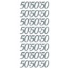 Konturna nalepka Srebrna 50