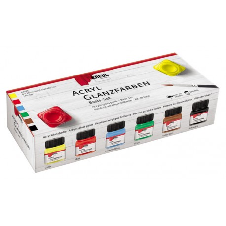 Kreul Akril glanz lack komplet 6 x 20ml