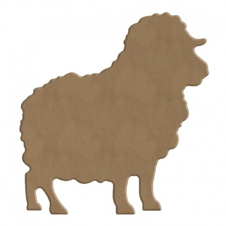 Ovca iz MDF plošče debeline 6mm 12 x 13cm