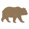 Medved iz MDF plošče debeline 6mm 14 x 9cm
