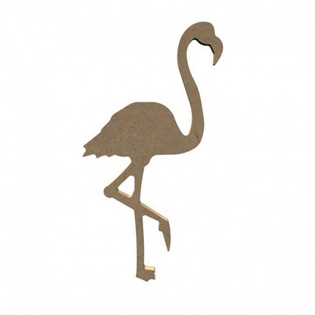 Flamingo iz MDF plošče debeline 6mm 10 x 17cm