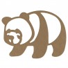 Panda iz MDF plošče debeline 6mm 29 x 22cm