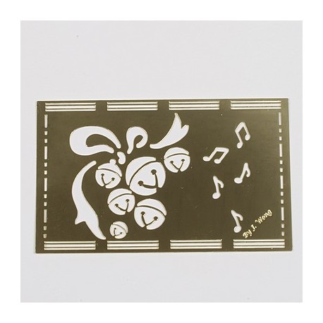 Embossing šablona Zvončki 65 x 130 x 0,3mm