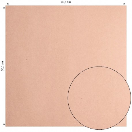 Florence papir 30,5x30,5cm Kraft gladek 216g.