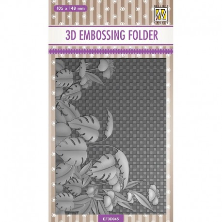 Nellies embossing 3D 105 x 148mm Monstera