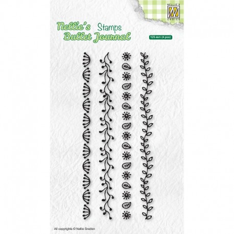 Nellies Štampiljke Bordure 125mm 4 kosi
