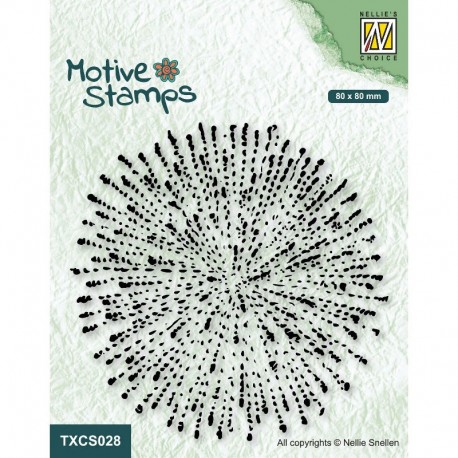 Nellies štampiljka tekstura Eksplozija 80 x 80mm