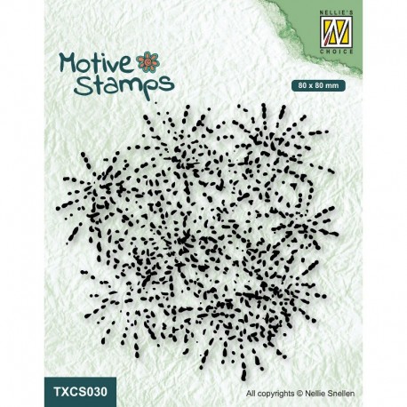 Nellies štampiljka tekstura Iskrice 80 x 80mm