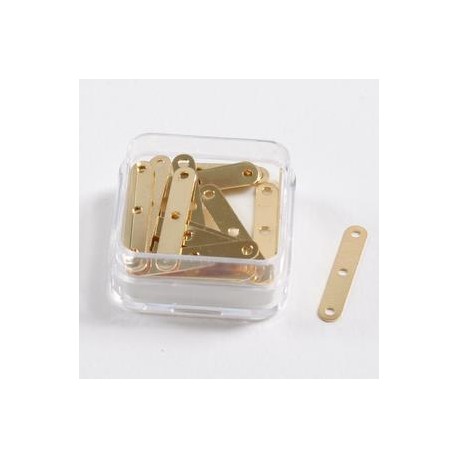 Distančniki 20x3mm 3 luknje set 20, zlate b.