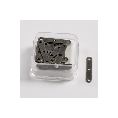 Distančniki 20x3mm 3 luknje set 20, antracitne b.