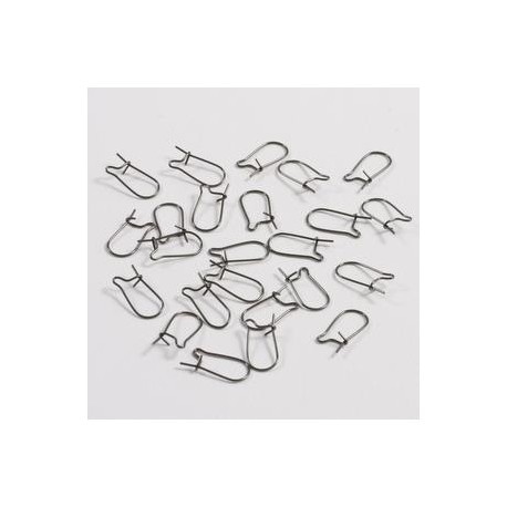 Obesek za uhane set 24, Antracit b.