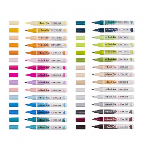 Ecoline Brushpen marker oblika čopiča set 30 Dodatne barve
