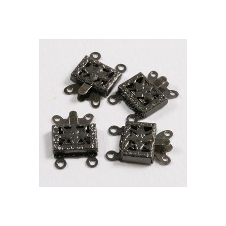 Klipsna zaključna 7x10mm 2 luknje set 4, Antracit b.